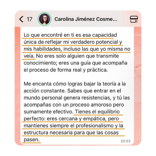 Testimonio — Carolina Jiménez